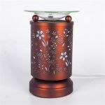Red Metal Flower Touch Control Oil Warmer TE-860