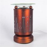 Red Metal City Skyline Touch Control Oil Warmer TE