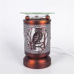 Red Metal Owl Touch Control Oil Warmer TE-854