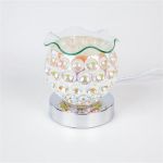 MOTHER OF PEARL Polka Dots Glass Electric Oil warm