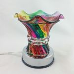 Rainbow color touch control Glass Oil Warmer TE-34