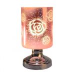 ELECTRIC 3D Pink Rose TOUCH OIL WARMER TE-837