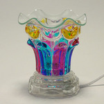 Multi - Colored Crystal Glass Oil Warmer