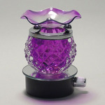 Round Purple Crystal Plug-in Oil Warmer