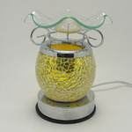 Crackle Glass Electric Touch Oil Warmer