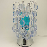 Light Blue Crystal Touch Oil Warmer